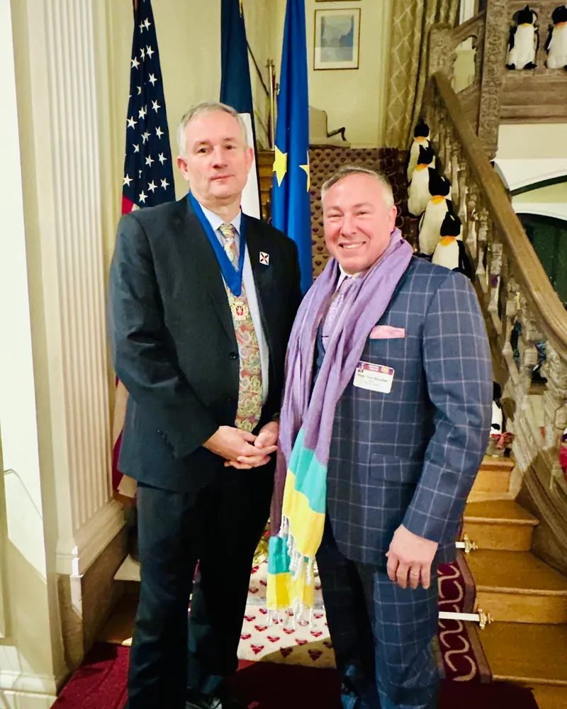 Tim Baudier at a formal civic event