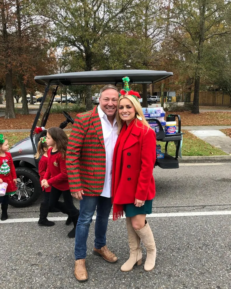 Tim Baudier at a community holiday parade